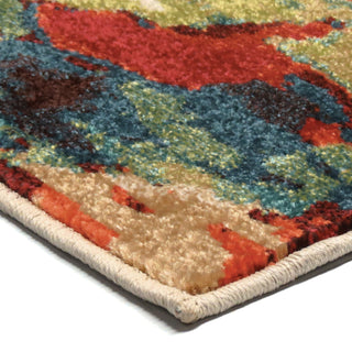 Orian Rugs Vibrance Vibrant Mirage Multi Area Rug Corner Shot