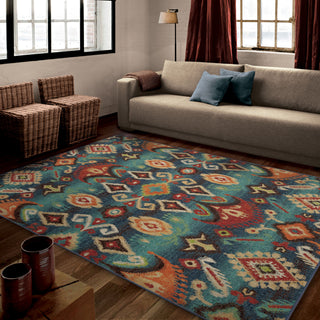 Orian Rugs Vibrance Eastern Tradition Multi Area Rug Room Scene Feature