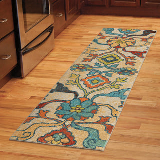 Orian Rugs Vibrance Punjab Multi Area Rug Room Scene Runner