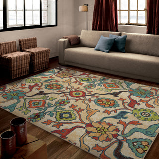 Orian Rugs Vibrance Punjab Multi Area Rug Room Scene Feature