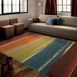 Orian Rugs Vibrance Magnificent Multi Area Rug Room Scene Feature