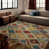 Orian Rugs Vibrance Dazzling Diamond Multi Area Rug Room Scene Feature