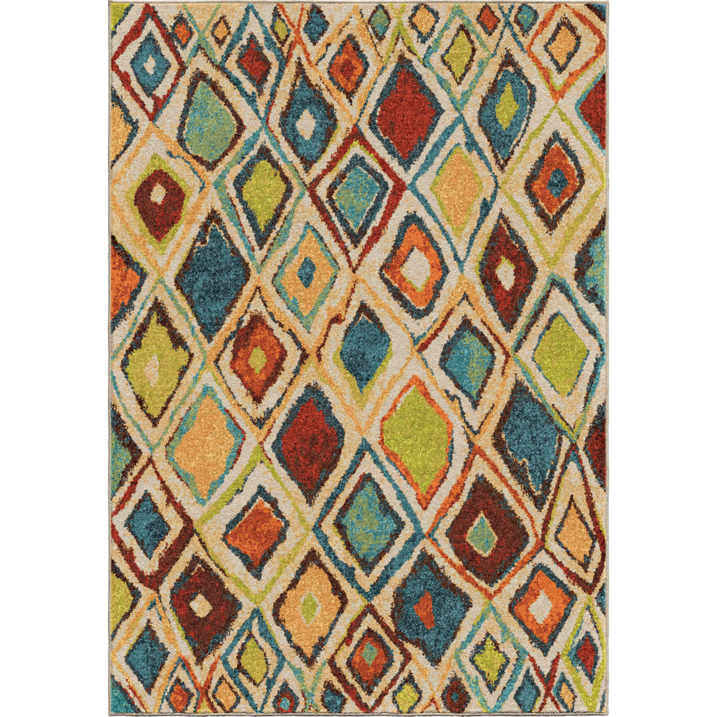 Orian Rugs Vibrance Dazzling Diamond Multi Area Rug main image