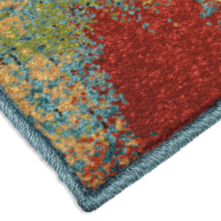 Orian Rugs Vibrance Opulence Abstract Multi Area Rug Corner Shot