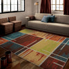 Orian Rugs Vibrance Multiple Blocks Area Rug Room Scene Feature