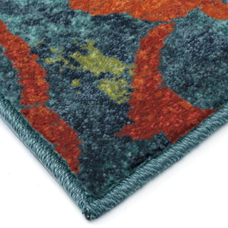 Orian Rugs Vibrance Watercolor Scroll Multi Area Rug Corner Shot