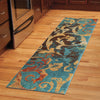 Orian Rugs Vibrance Watercolor Scroll Multi Area Rug Room Scene Runner