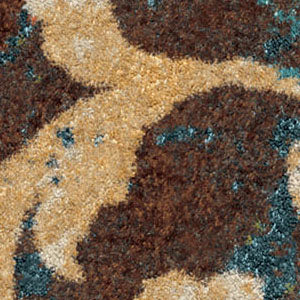 Orian Rugs Vibrance Watercolor Scroll Multi Area Rug Swatch