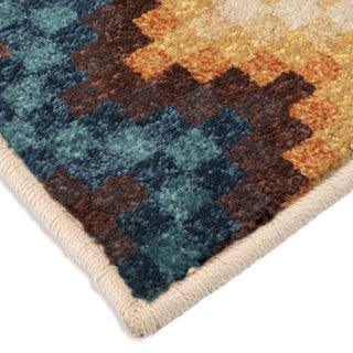 Orian Rugs Vibrance Prism Break Multi Area Rug Corner Shot