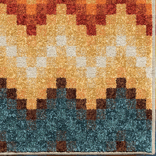 Orian Rugs Vibrance Prism Break Multi Area Rug Close Up