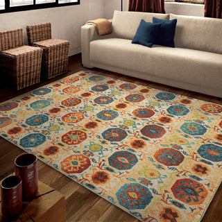 Orian Rugs Vibrance Kalahari Multi Area Rug Room Scene Feature