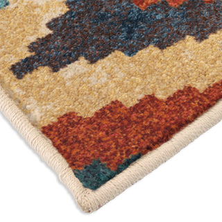 Orian Rugs Vibrance Aspect Twists Multi Area Rug Corner Shot