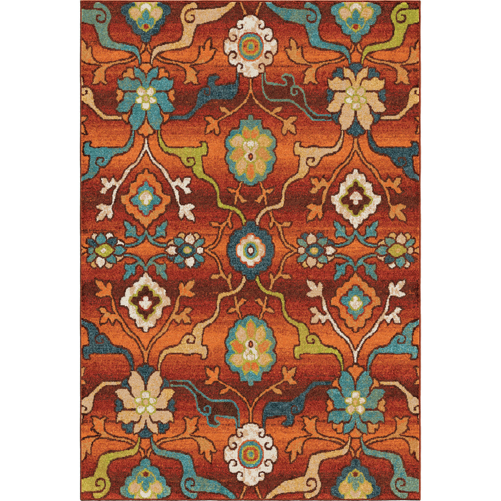 Orian Rugs Vibrance Punjab Red Area Rug main image