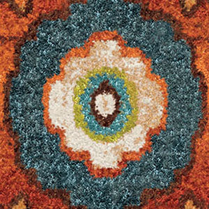 Orian Rugs Vibrance Punjab Red Area Rug Swatch