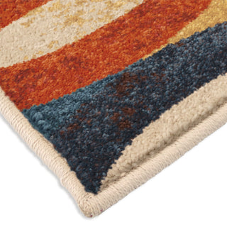 Orian Rugs Vibrance Dancing Stream Multi Area Rug Corner Shot