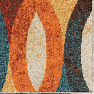 Orian Rugs Vibrance Dancing Stream Multi Area Rug Close Up