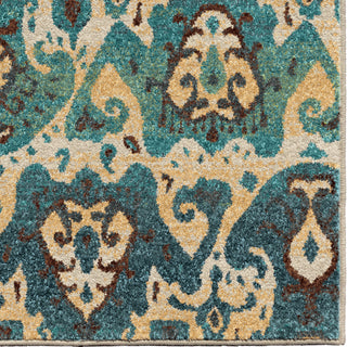 Orian Rugs Vibrance Turbie Blue Area Rug Close Up