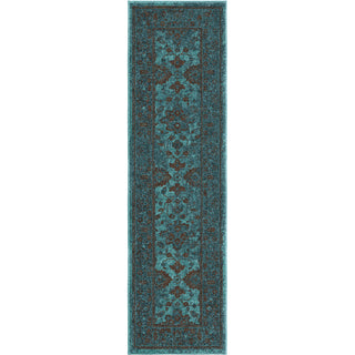 Orian Rugs Vibrance Grimaldi Blue Area Rug Runner