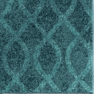 Orian Rugs Vibrance Tour de Loops Blue Area Rug Close Up