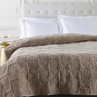 Surya Vienna VIE-2002 Neutral Bedding Twin Quilt