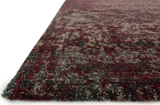 Loloi Viera VR-05 Charcoal / Red Area Rug Corner Shot