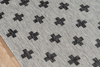 Momeni Villa VI-01 Grey Area Rug by Novogratz Close up