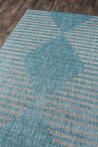 Momeni Villa VI-07 Aqua Area Rug by Novogratz Corner Image