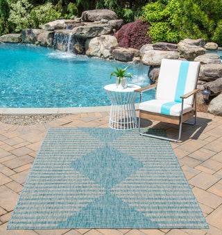 Momeni Villa VI-07 Aqua Area Rug by Novogratz Main Image Feature