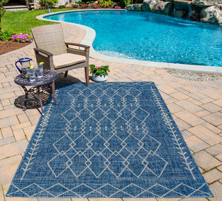 Momeni Villa VI-08 Blue Area Rug by Novogratz Main Image Feature