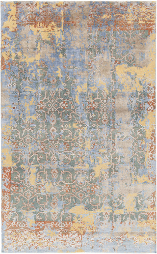 Chandra Vingel VIN-36803 Blue/Brown/Gold/Grey Area Rug main image