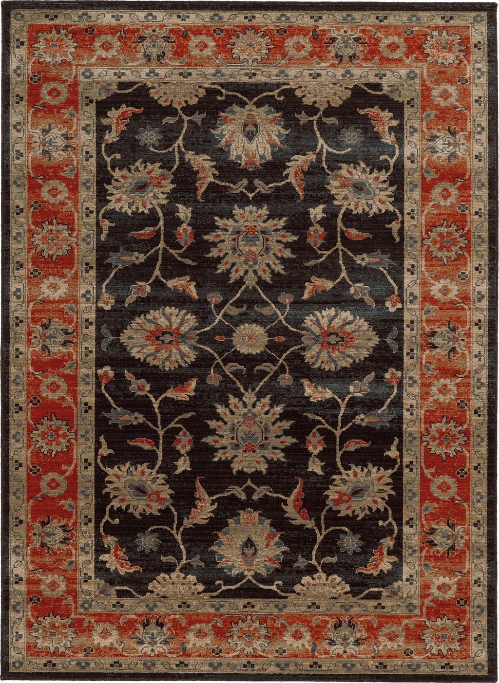 Tommy Bahama Vintage 634N2 Navy Area Rug Incredible Rugs and Decor