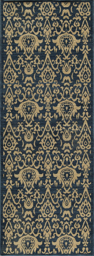 Momeni Vintage VIN-1 Indigo Area Rug Closeup