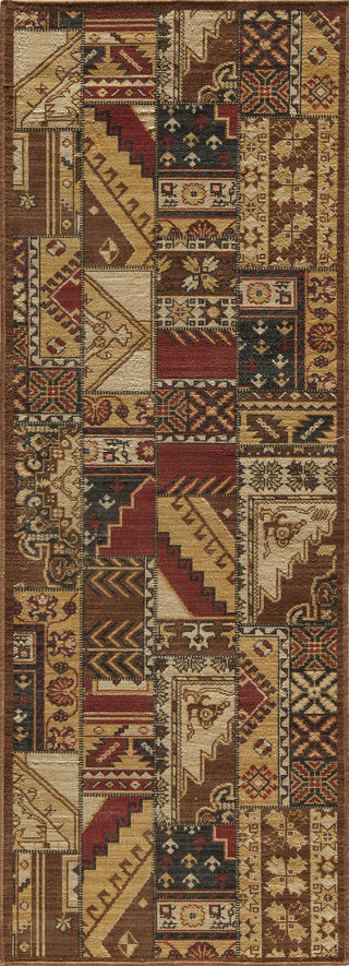 Momeni Vintage VIN-8 Tribal Gold Area Rug Closeup