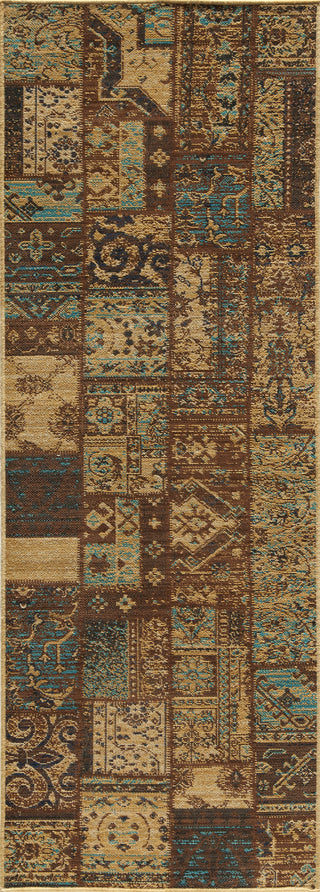 Momeni Vintage VIN11 Light Blue Area Rug Runner