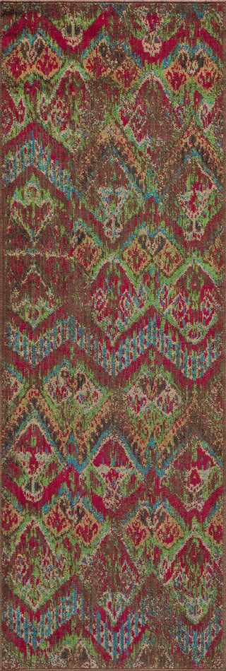 Momeni Vintage VIN14 Raspberry Area Rug Close Up