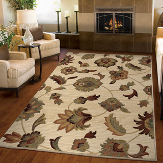 Orian Rugs Virtuous Garden Story Ivory Area Rug Room Scene