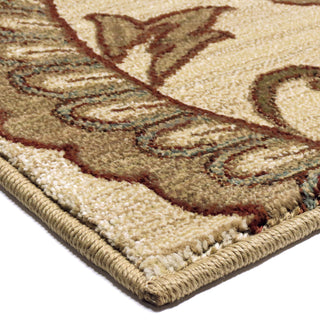 Orian Rugs Virtuous Hawthorn Beige Area Rug Corner Shot