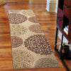 Orian Rugs Virtuous Scrolled Eclipse Ivory Area Rug Room Scene Runner