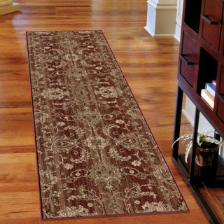 Orian Rugs Virtuous Stoke Red Area Rug Room Scene Runner