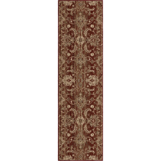 Orian Rugs Virtuous Stoke Red Area Rug Runner