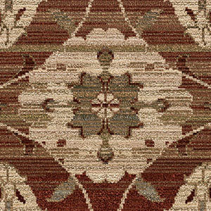 Orian Rugs Virtuous Stoke Red Area Rug Swatch