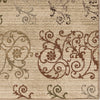 Orian Rugs Virtuous Neutral Damask Beige Area Rug Close Up