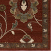 Orian Rugs Virtuous Subtle Flora Red Area Rug Close Up
