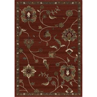 Orian Rugs Virtuous Subtle Flora Red Area Rug main image