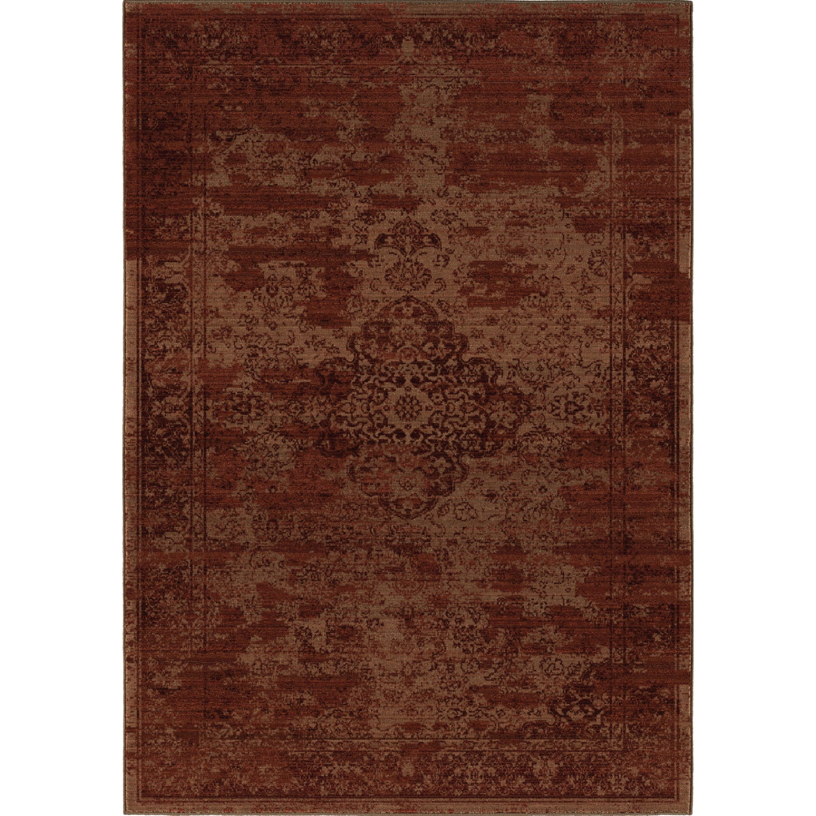 Orian Rugs Virtuous Faded Traditional Burgundy Area Rug main image