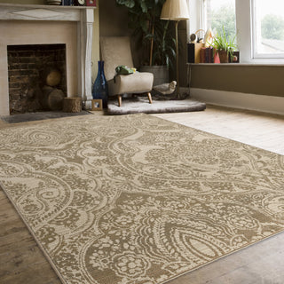 Orian Rugs Virtuous Empress Beige Area Rug Room Scene Feature