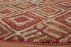 Momeni Vista VA-02 Red Area Rug Corner Shot
