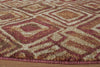 Momeni Vista VA-02 Red Area Rug Close up
