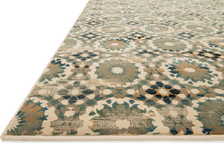 Loloi Vista VT-07 Ivory / Blue Area Rug Corner Shot