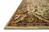 Loloi Victoria VK-02 Ivory/Dk Taupe Area Rug Corner Feature